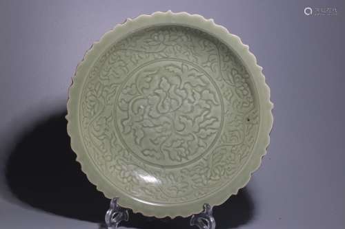 A Chinese Celadon Glazed Porcelain Dish 