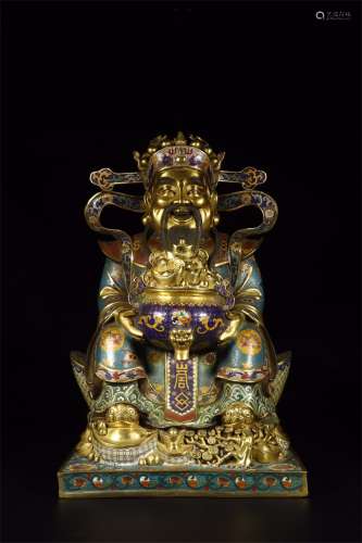 A Chinese Gilt Bronze Figure of Buddha