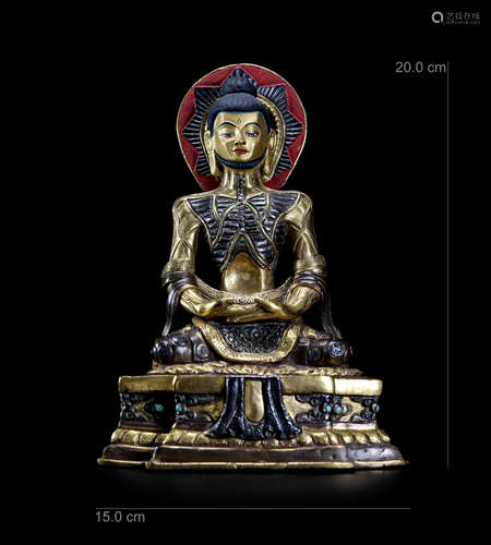 A Chinese Gilt Bronze Figure of Buddha