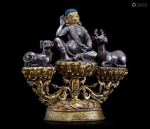 A Chinese Gilt Bronze Figure of Buddha