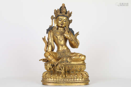 Bronze gilt Buddha