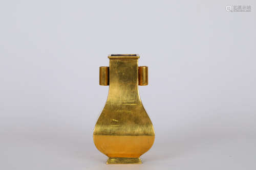 Bronze gilt bottle