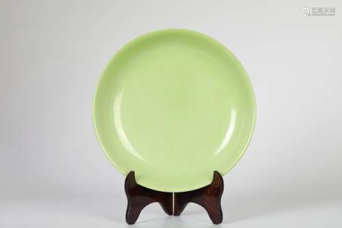 Apple green China plate