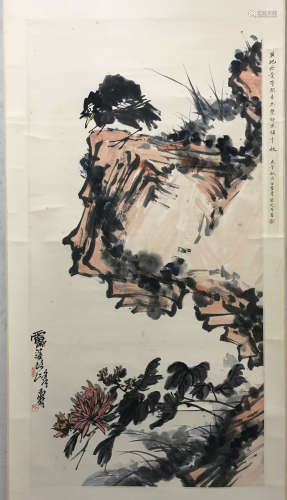 Pan Tianshou, flower and bird illustration