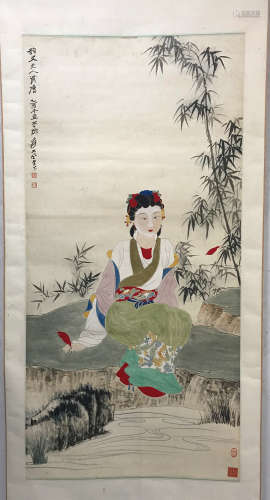 Zhang Daqian, lady portrait