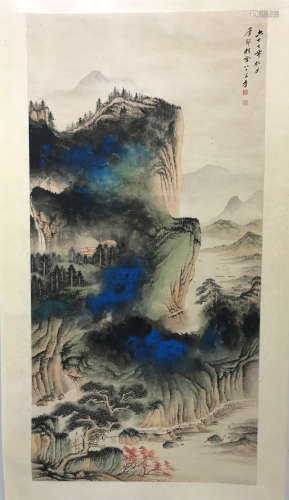 Zhang Daqian, splashing ink landscape