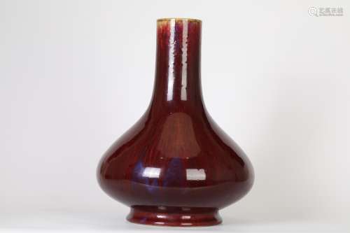 Red glaze water chestnut bottle