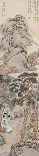 顾洛（1763～约1837） 1817年作 李泌懒残 立轴 设色纸本
