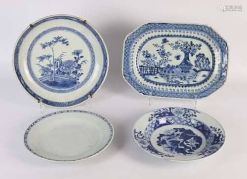 CHINE, XVIIIème siècle. \nPlat et coupe en porcelai…