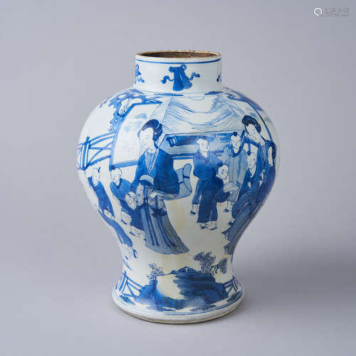 A Blue and White Jar