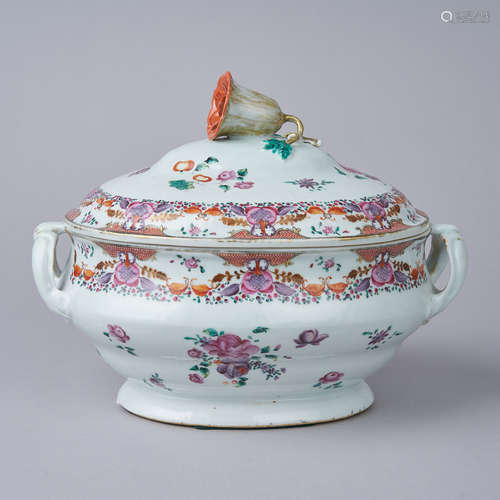 A Famille Rose Tureen and Cover