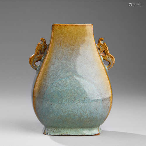 A Jun-Glazed 'Fanghu' Vase