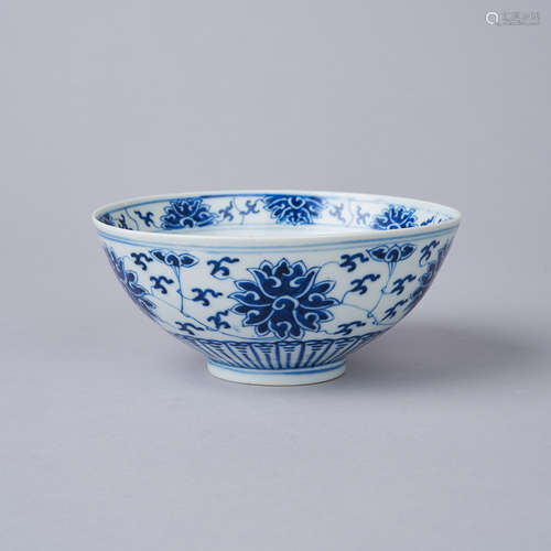 A Blue and White 'Lotus' Bowl