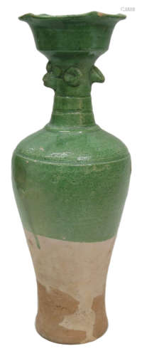 宋 綠釉企口瓶