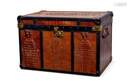 19世纪 鳄鱼皮箱