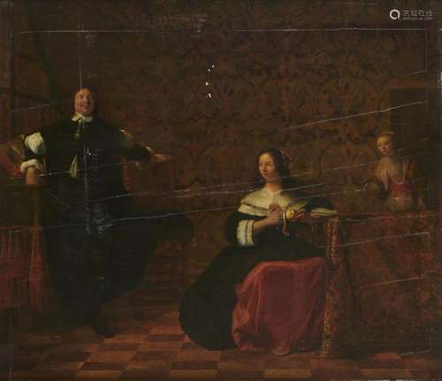 Attribué à Anthonie PALAMEDESZ (1601 1673) Couple …