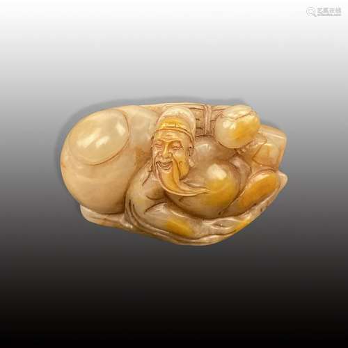 Chinese Archaic Jade 'Immortal' Carving Seal