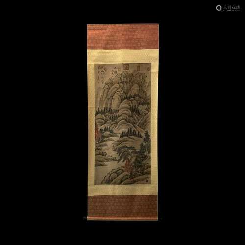 Chinese Hanging Scroll Painting of Landscape