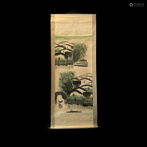 Chinese Hanging Scroll Painting on Paper