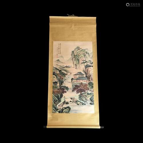 Chinese Hanging Scroll of 'Landscape' Painting