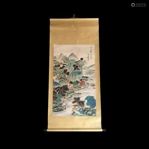 Chinese Hanging Scroll of 'Landscape' Painting