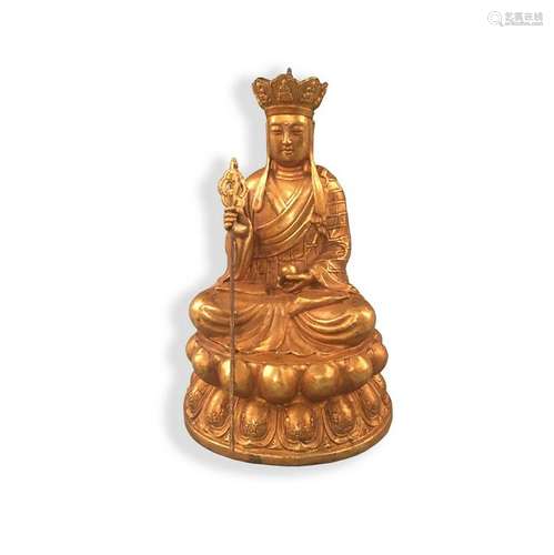 Chinese Gilded Bronze Buddha