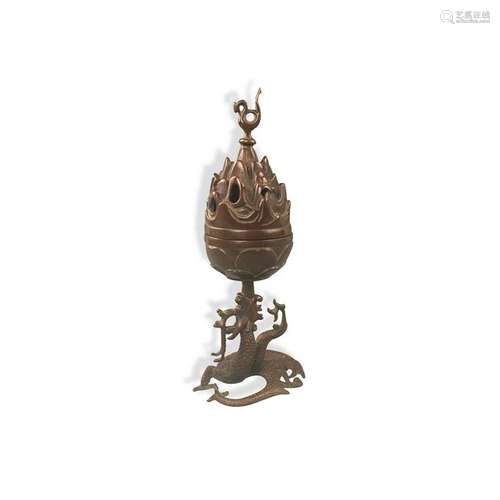 Chinese Bronze Incense Burner with Xuande Mark