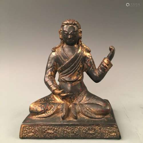 Chinese Gilded Bronze Figure