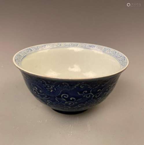 Chinese Blue and White Bowl, XuanDe Mark