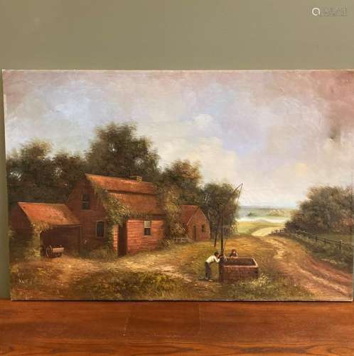 Oil Painting of Countryside
