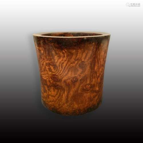 Chinese Hardwood Brush Pot