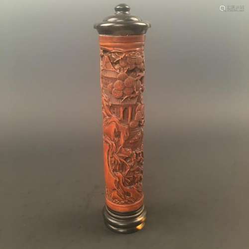 Chinese Boxwood Incense Holder