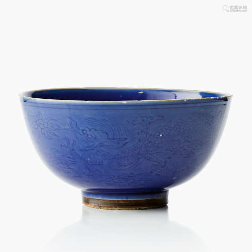 14. A Chinese Blue-Glazed Bowl