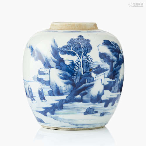 18. A Chinese blue and white jar