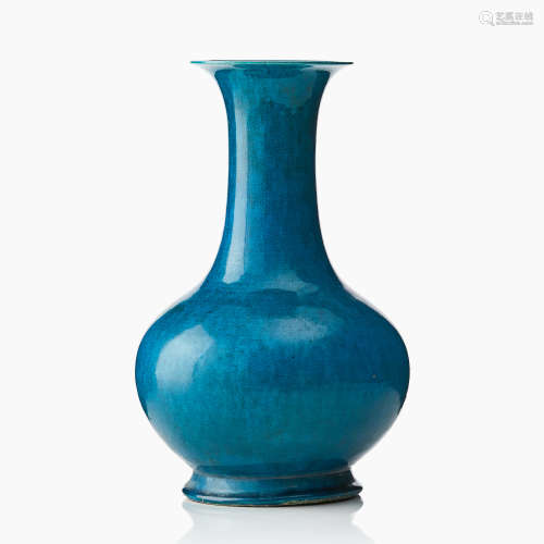 26. A Turquoise Glazed Monochrome Vase