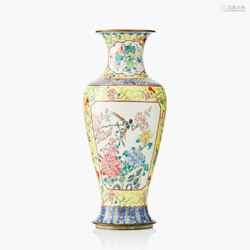 28. A Chinese Canton Enamel vase