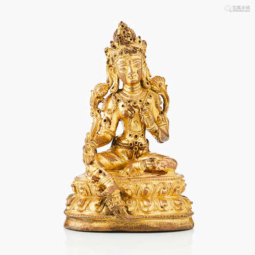 32. A Nepalese/ Tibetan Figure of Green Tara