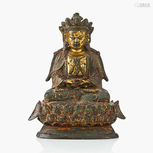 35. A Chinese Bronze Figure of Buddha