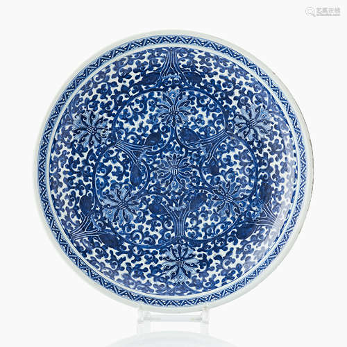 46. A Chinese Blue and White Dish