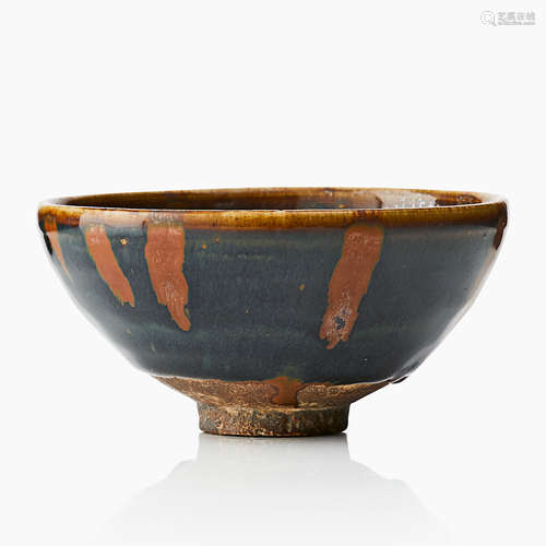 54. A Chinese russet - splashed black bowl