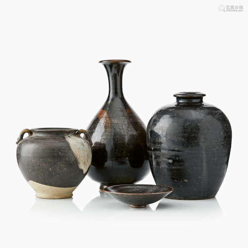 69. A Chinese Henan Type Brown-Splashed Vase