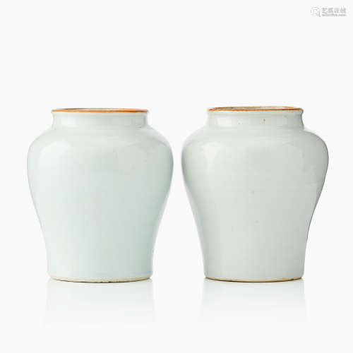 84. A Pair of Chinese White Jars