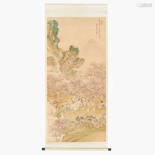 95. A Chinese scroll painting