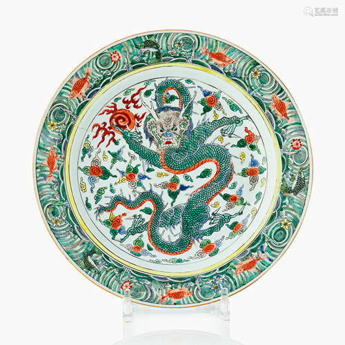 105. A Chinese Famille Verte Dish