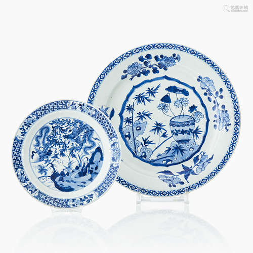 120. A Chinese Saucer Dish and another dish