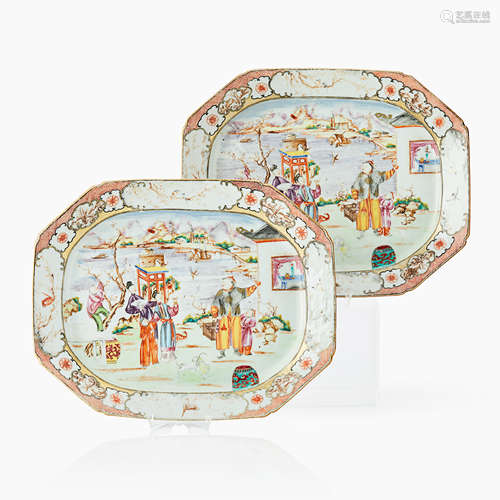 139. A Pair of Mandarin Platters