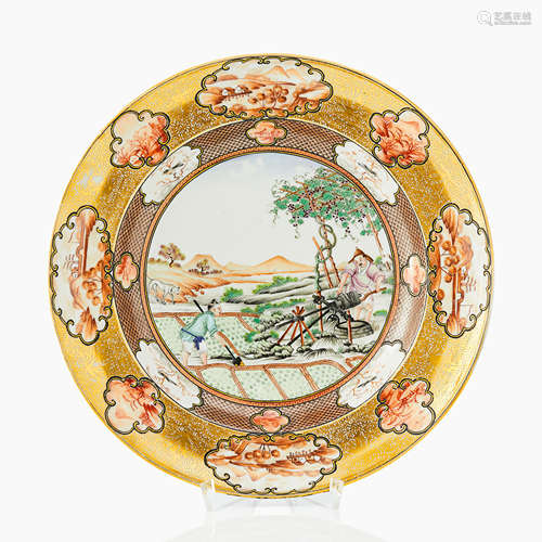 140. A ‘Rockefeller’ saucer plate