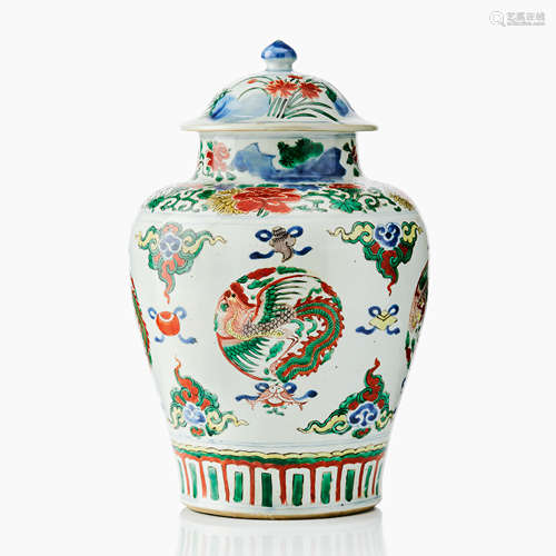 169. Chinese Wucai Jar and cover