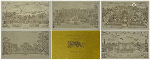 A COMPLETE SET OF ETCHINGS OF PALACES, PAVILIONS A…