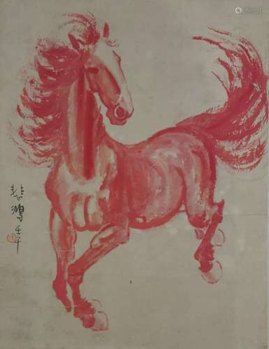 Chinese Scroll Painting,Xu Beihong(1895-1953)